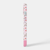 Cherry Blossom Pattern in pink tones iPhone 15ケース (左側面)