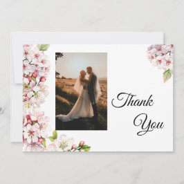 Cherry Blossom Photo Thank You Card サンキューカード