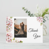 Cherry Blossom Photo Thank You Card サンキューカード (スタンド正面)