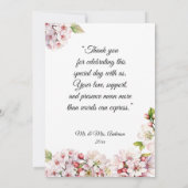 Cherry Blossom Photo Thank You Card サンキューカード (裏面)