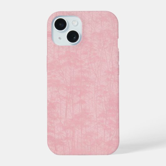 Cherry Blossom Pink Bamboo and Flora Phone Case iPhone 15ケース (裏面)