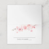 Cherry Blossom Pink Floral プレイスカード (外部開封)