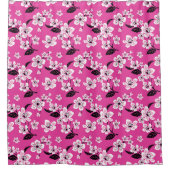 CHERRY BLOSSOM  (PINK) Shower Curtain シャワーカーテン (正面)
