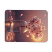 Cherry Blossom Postcard - Elegant Hand-Drawn Sakur マグネット (横)