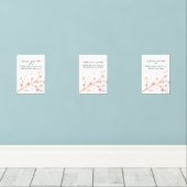 Cherry Blossom Ramadan Wall Art – Dua Set  (ウッドフロア)