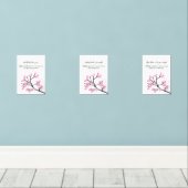 Cherry Blossom Ramadan Wall Art – Dua Set for Ease (ウッドフロア)