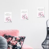 Cherry Blossom Ramadan Wall Art – Dua Set for Ease (リビング)