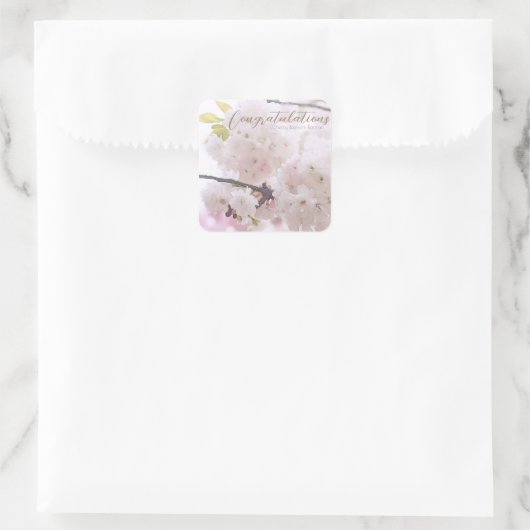 Cherry Blossom "Ranran" スクエアシール (バッグ)