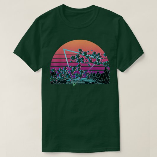 Cherry Blossom Retro 221 Tシャツ (デザイン正面)