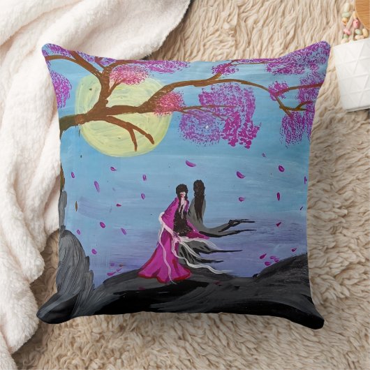 Cherry Blossom Romance Decor Pillow クッション (ブランケット)