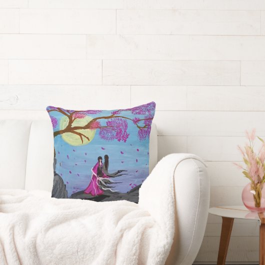Cherry Blossom Romance Decor Pillow クッション (ソファ)