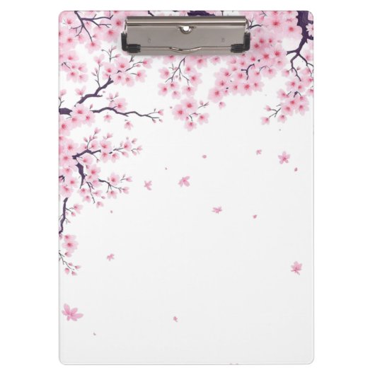 Cherry Blossom Sakura Japanese Art Tote  クリップボード (正面)