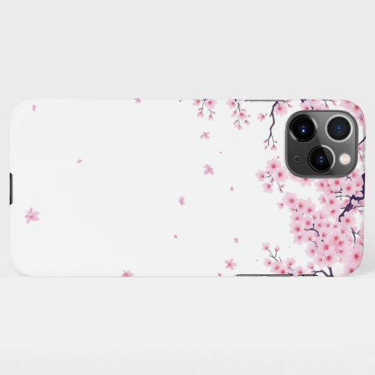 Cherry Blossom Sakura Japanese Art Tote iPhoneケース (裏面横)