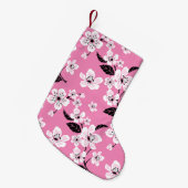 CHERRY BLOSSOM - SAKURA (LITE PINK) スモールクリスマスストッキング (正面 (吊り時))