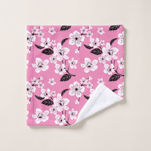 CHERRY BLOSSOM - SAKURA (LITE PINK) バスタオルセット (ウォッシュタオル)