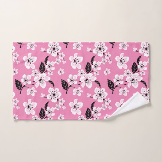 CHERRY BLOSSOM - SAKURA (LITE PINK) バスタオルセット (ハンドタオル)