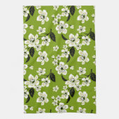 CHERRY BLOSSOM - SAKURA (MATCHA GREEN) キッチンタオル (縦)