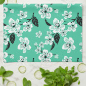 CHERRY BLOSSOM - SAKURA (MINT) キッチンタオル (折り畳み)