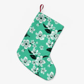 CHERRY BLOSSOM - SAKURA (MINT) スモールクリスマスストッキング (正面 (吊り時))