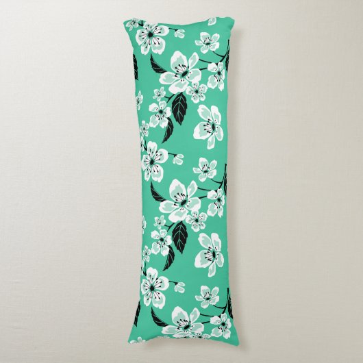 CHERRY BLOSSOM - SAKURA (MINT) ボディピロー (正面縦)