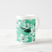 CHERRY BLOSSOM - SAKURA (MINT) ボーンチャイナマグカップ (正面右)