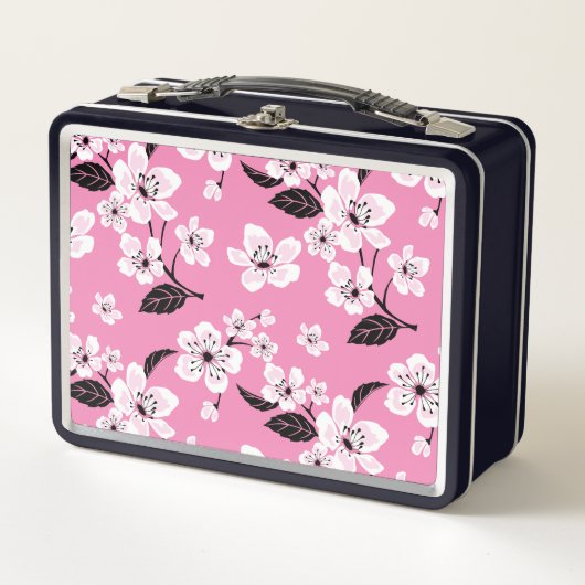 CHERRY BLOSSOM - SAKURA (MINT) メタルランチボックス (正面)