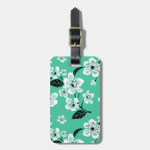 CHERRY BLOSSOM - SAKURA (MINT) ラゲッジタグ (正面縦)