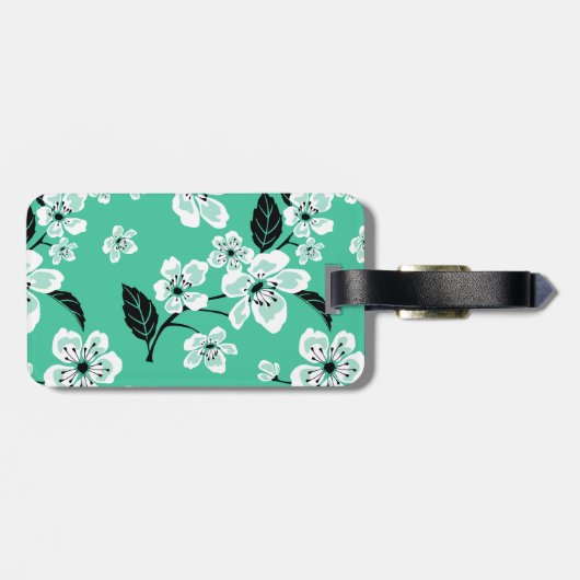 CHERRY BLOSSOM - SAKURA (MINT) ラゲッジタグ (裏面横)