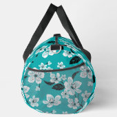 CHERRY BLOSSOM - SAKURA PATTERN IN TEAL ダッフルバッグ (右)