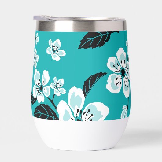 CHERRY BLOSSOM - SAKURA PATTERN (TEAL) (右面)