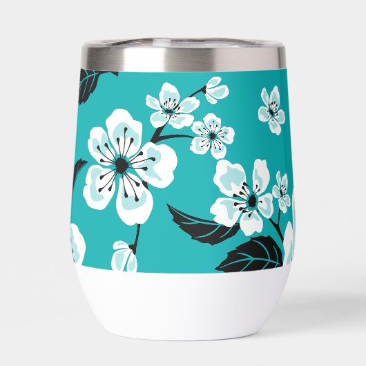 CHERRY BLOSSOM - SAKURA PATTERN (TEAL) (背面)