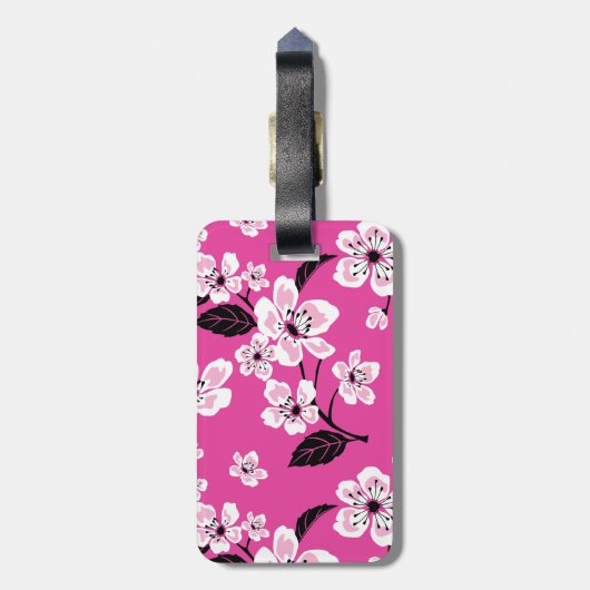 CHERRY BLOSSOM - SAKURA (PINK) ラゲッジタグ (裏面縦)