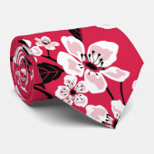 CHERRY BLOSSOM - SAKURA (RED) ネクタイ (ロール)