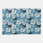 CHERRY BLOSSOM - SAKURA (SMOKY BLUE) キッチンタオル (横)
