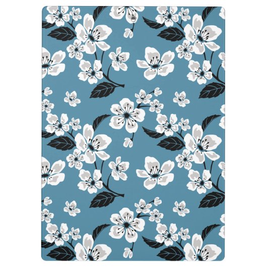 CHERRY BLOSSOM - SAKURA (SMOKY BLUE) クリップボード (裏面)