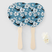 CHERRY BLOSSOM - SAKURA (SMOKY BLUE) ハンドファン (正面&裏面)