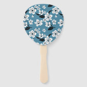 CHERRY BLOSSOM - SAKURA (SMOKY BLUE) ハンドファン (裏面)