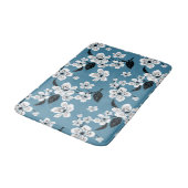 CHERRY BLOSSOM - SAKURA (SMOKY BLUE) バスマット (アングル)