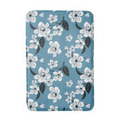 CHERRY BLOSSOM - SAKURA (SMOKY BLUE) バスマット (正面縦)