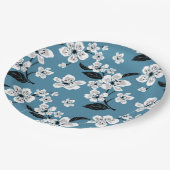 CHERRY BLOSSOM - SAKURA (SMOKY BLUE) ペーパープレート (アングル)