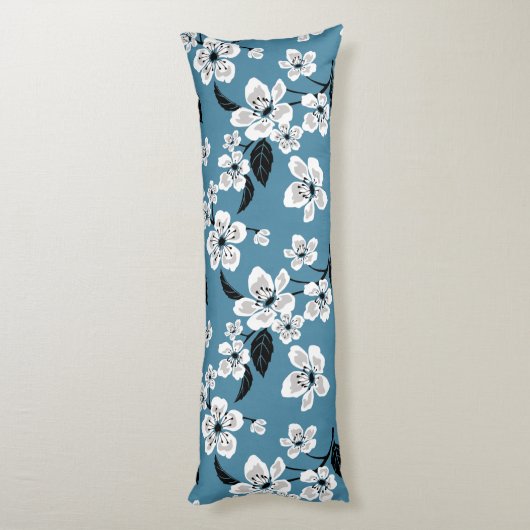 CHERRY BLOSSOM - SAKURA (SMOKY BLUE) ボディピロー (裏面 (縦))