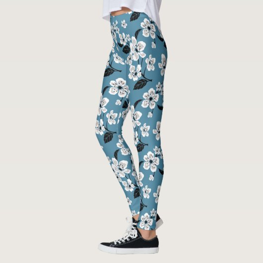 CHERRY BLOSSOM - SAKURA (SMOKY BLUE) レギンス (左)