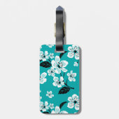 CHERRY BLOSSOM - SAKURA (TEAL) ラゲッジタグ (裏面縦)