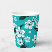 CHERRY BLOSSOM - SAKURA (TEAL) 紙コップ (左)