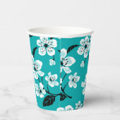 CHERRY BLOSSOM - SAKURA (TEAL) 紙コップ (右)