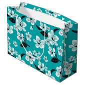 CHERRY BLOSSOM - SAKURA (TEAL) Gift Bag ラージペーパーバッグ (裏面アングル)