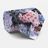 Cherry Blossom Sakuras Oriental Floral Natural ネクタイ (ロール)