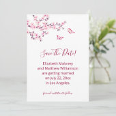 Cherry Blossom  Save The Date Card セーブザデート (スタンド正面)