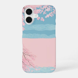 Cherry Blossom Seigaiha Phone Case iPhone 16ケース