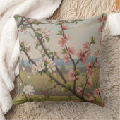 Cherry Blossom Serenity - Botanical Pillow Art クッション (ブランケット)